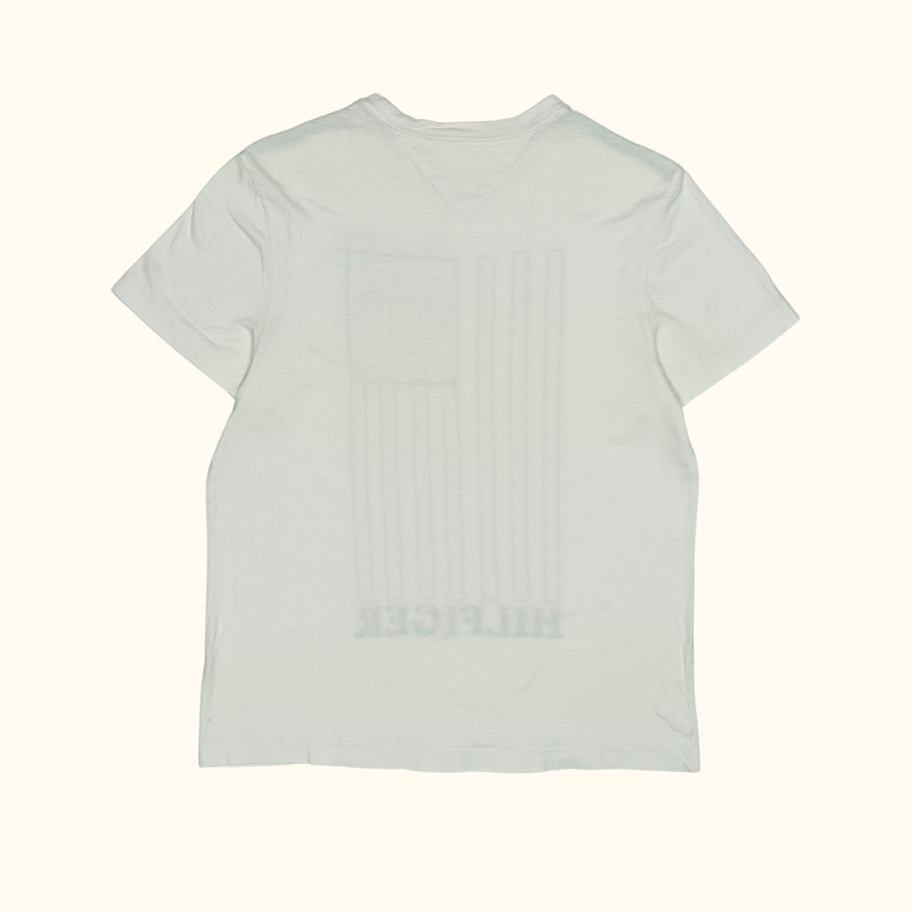 Camiseta Tommy Hilfiger "Embroidered Flag" 3D - Talla XS