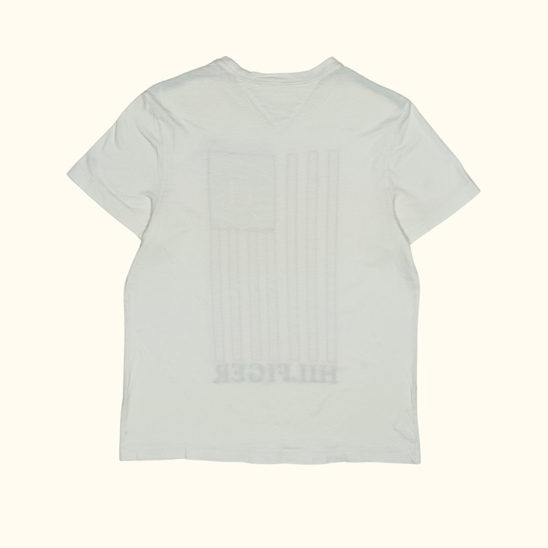 Camiseta Tommy Hilfiger "Embroidered Flag" 3D - Talla XS