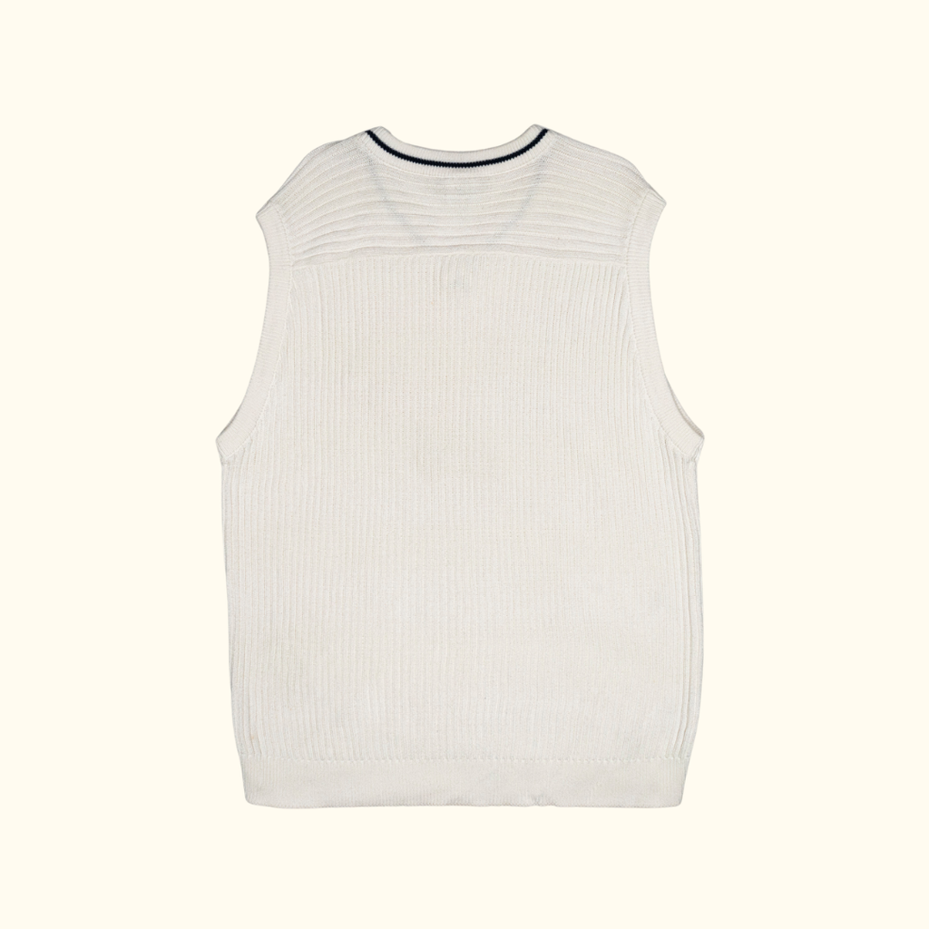 Chaleco Adidas "Tennis Court" 90s White - Talla L/XL