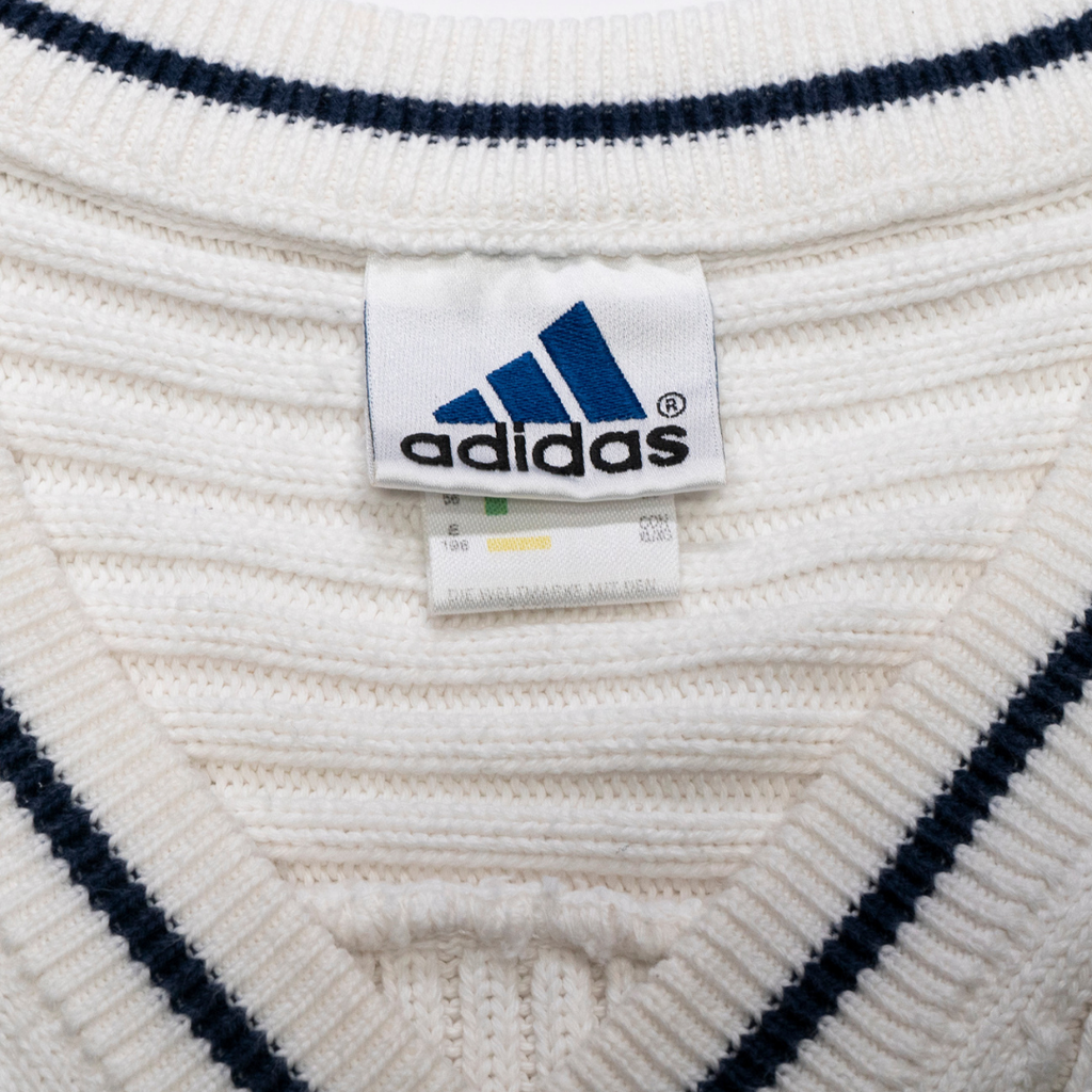 Chaleco Adidas "Tennis Court" 90s White - Talla L/XL