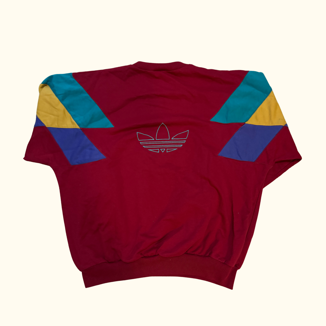 Sudadera Adidas Vintage Color Block Trefoil – Talla L
