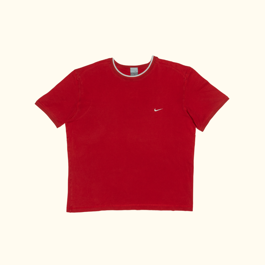 Camiseta Nike Vintage "Ringer Tee" Red Clay - Talla XL