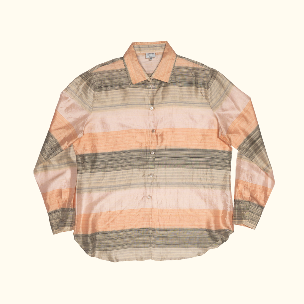Camisa de Seda Armani Collezioni "Sunset" - Talla L