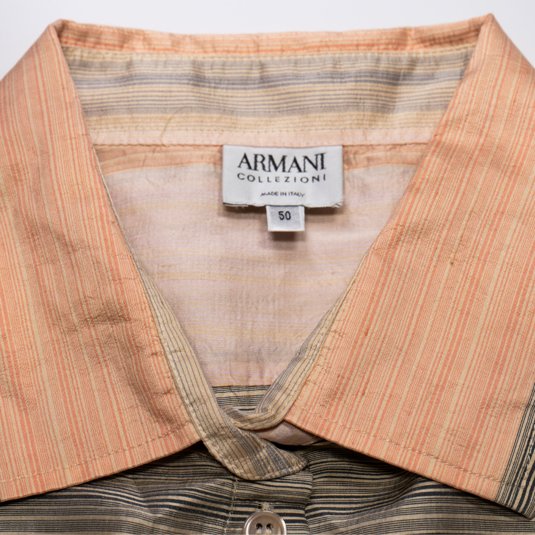 Camisa de Seda Armani Collezioni "Sunset" - Talla L