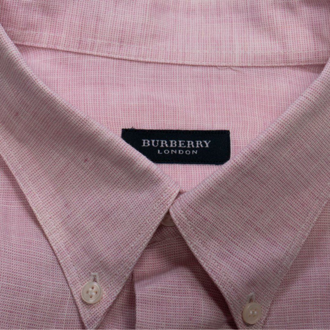 Camisa Burberry London "Salmon Chambray" - Talla L/XL