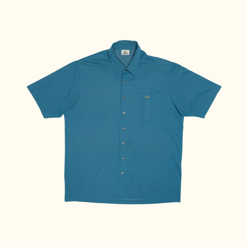 Polo Lacoste "Bowling Cut" Petrol Blue - Talla XXL