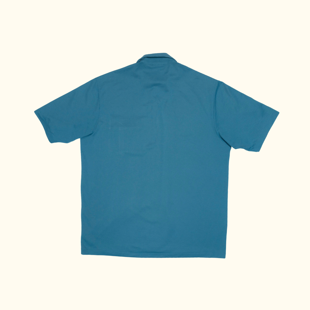 Polo Lacoste "Bowling Cut" Petrol Blue - Talla XXL