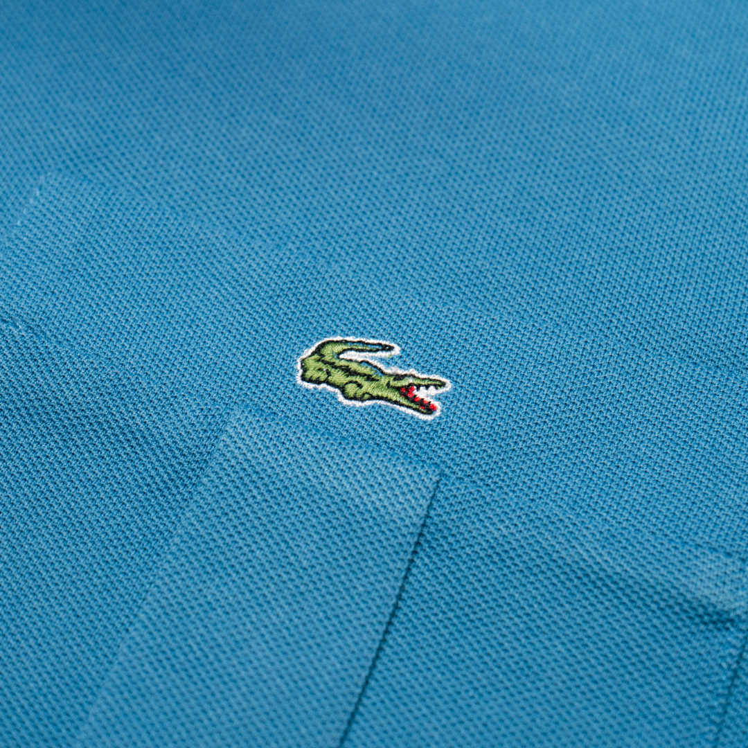 Polo Lacoste "Bowling Cut" Petrol Blue - Talla XXL