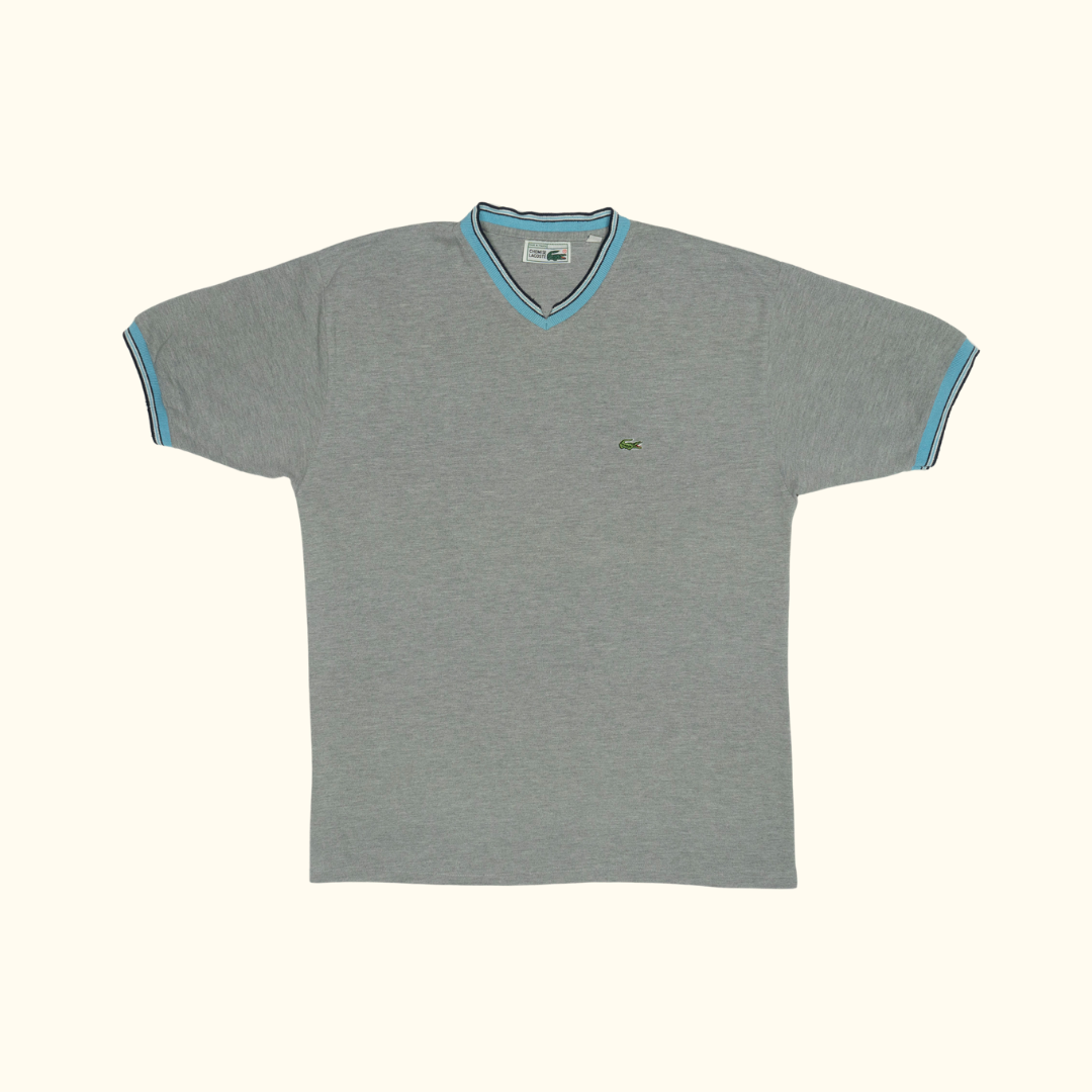 Camiseta Lacoste "V-Neck Structured" Grey - Talla XXL