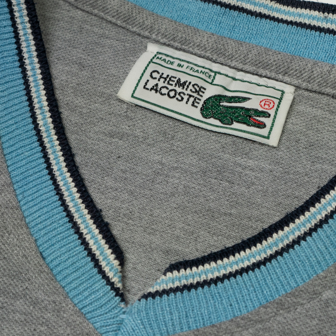 Camiseta Lacoste "V-Neck Structured" Grey - Talla XXL
