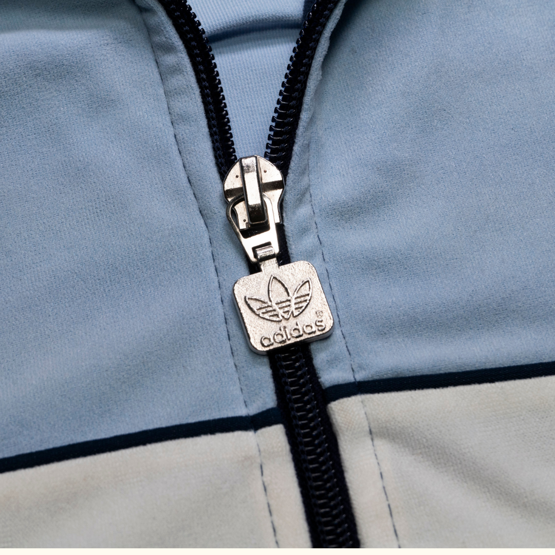 Chaqueta Adidas Vintage "Velour Block" 80s - Talla M