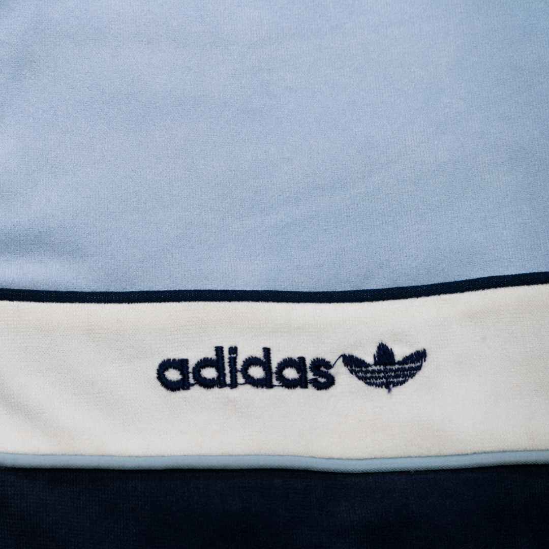 Chaqueta Adidas Vintage "Velour Block" 80s - Talla M