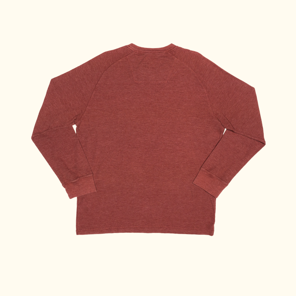 Camiseta Térmica Timberland Waffle Knit Rust - Talla XXL