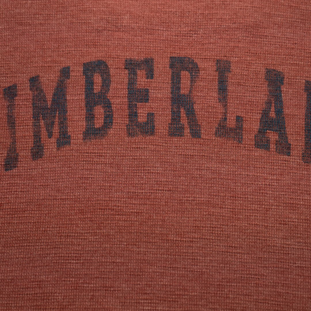 Camiseta Térmica Timberland Waffle Knit Rust - Talla XXL