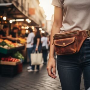 Riñonera de Cuero Retro